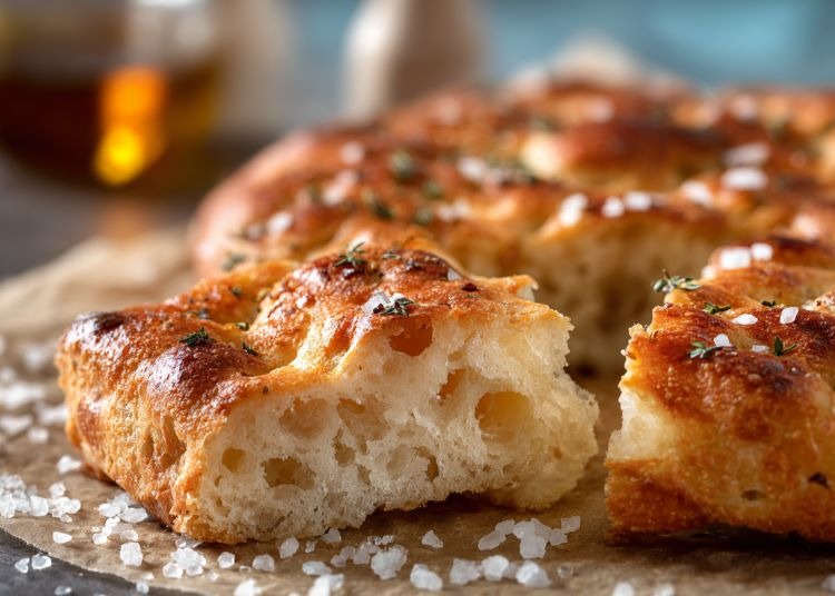 Focaccia z solą