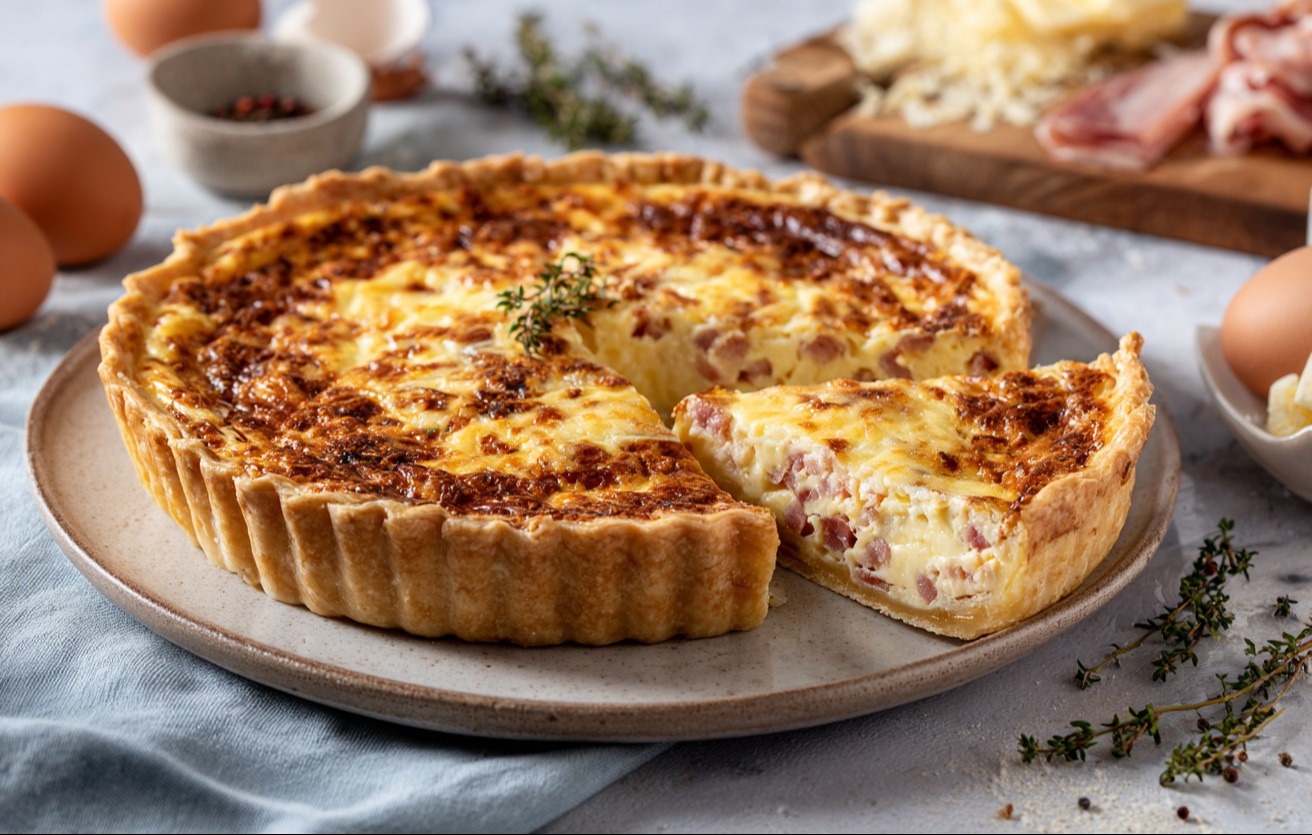  Quiche z szynką i mixem serów