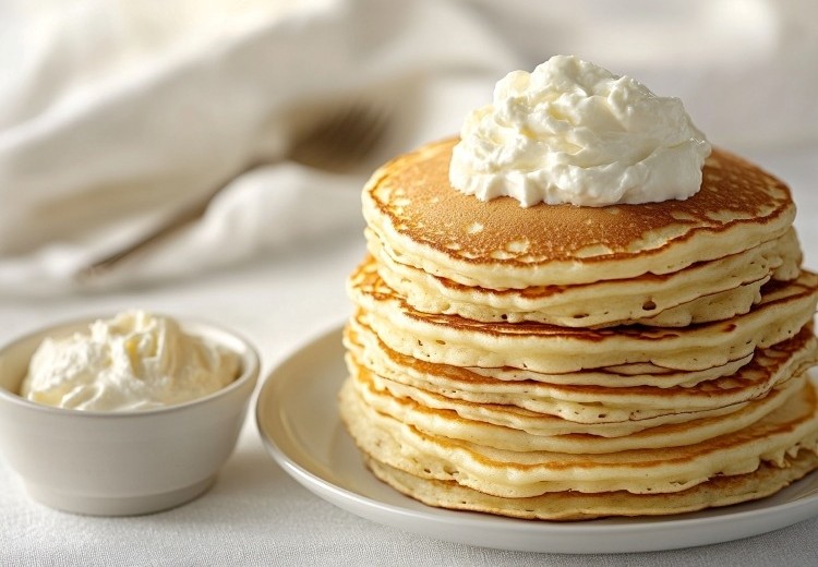 Keto pancake z serem mascarpone